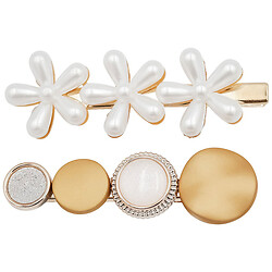 Набір заколок-затискачів для волосся з декором Lovit, 2 шт