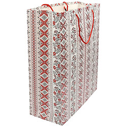 Пакет подарочный бумажный "Украинский орнамент", 31х40х12 см
