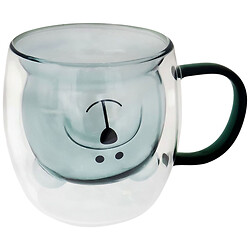 Чашка стеклянная Мишка с двойной стенкой, 230 мл