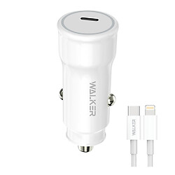 АЗУ Walker WCR-63 Apple iPhone SE 2022 / iPhone 14 Pro Max / iPhone 14 Plus / iPhone 14 Pro / iPhone 14 / iPhone 13 Pro / iPhone 13 Mini / iPhone 13 / iPhone 13 Pro Max / iPhone 12 Mini / iPhone 12 Pro Max / iPhone 12 Pro, Lightning, З кабелем, Білий