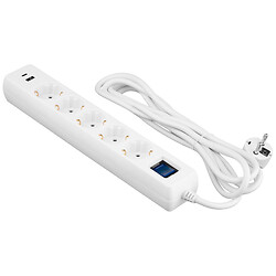 Сетевой фильтр 2E-SP515M3USBWH, Белый