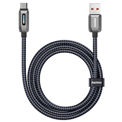 USB кабель Remax CB22 Raybeam Zink Alloy, Type-C, 1.2 м., Черный