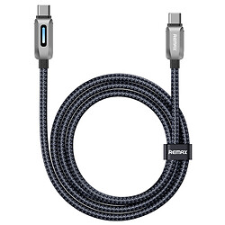 USB кабель Remax CB22 Raybeam Zink Alloy, Type-C, 1.2 м., Черный
