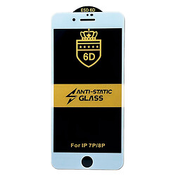 Захисне скло Apple iPhone 7 Plus / iPhone 8 Plus, Anti-Static, 6D, Білий