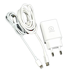 СЗУ WUW T101 Apple iPhone SE 2022 / iPhone 14 Pro Max / iPhone 14 Plus / iPhone 14 Pro / iPhone 14 / iPhone 13 Pro / iPhone 13 Mini / iPhone 13 / iPhone 13 Pro Max / iPhone 12 Mini / iPhone 12 Pro Max / iPhone 12 Pro, Lightning, З кабелем, Білий