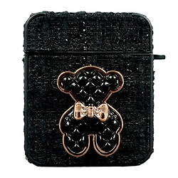 Чехол (накладка) Apple AirPods / AirPods 2, Bears, Черный