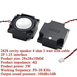 Динамик 2828_Cavity Speaker 4R 3W 2P-1.25
