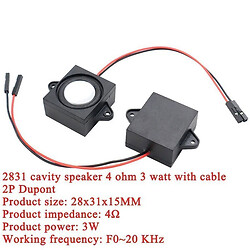 Динамік 2831_Cavity Speaker 4R 3W 2P Dupont
