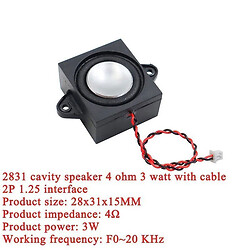 Динамик 2831_Cavity Speaker 4R 3W 2P-1.25