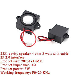 Динамик 2831_Cavity Speaker 4R 3W 2P-2.0