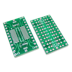 Макетна плата - адаптер MAKET-PCB-SOP24-DIP24-GROUNDING-PLATE