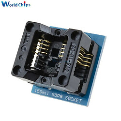 Макетна плата - адаптер SOP8/DIP8 Adapter 150MiL Blue