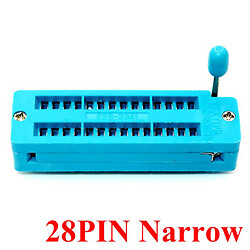 Макетная плата - адаптер ZIF IC Socket 28pin Narrow