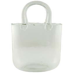 Ваза для квітів скляна Сумочка 19х9х28 см