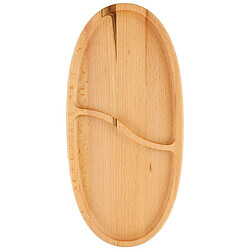 Менажниця для закусок дерев'яна овальна 18х37,5 см