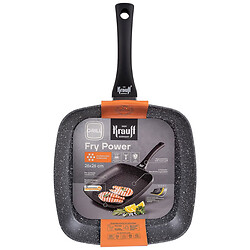 Сковорода-гриль алюминиевая антипригарная Krauff Fry Power 26х26 см