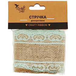 Лента декоративная из мешковины, сетевая Craft time
