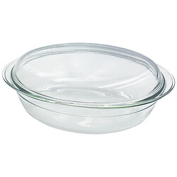 Форма для випікання скляна овальна з кришкою Vittora 33х20 см 4 л