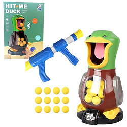 Автомат з мішенню, підсвічування, звук, підрахунок балів, зброя, м'які кульки, в коробці, Mic