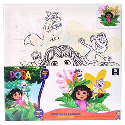 Картина по номерам "Дора в джунглях", 30х30 см, Qbee