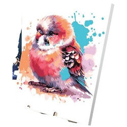 Картина по номерам "Маленький попугай", 30х40 см, с деревянной подставкой, Qbee