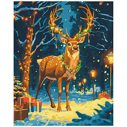 Картина по номерам "Рождественский олень", 40x50 см, Brushme