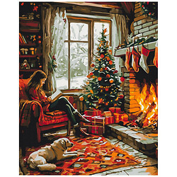 Картина по номерам "Уют зимнего вечера", 40x50 см, Brushme