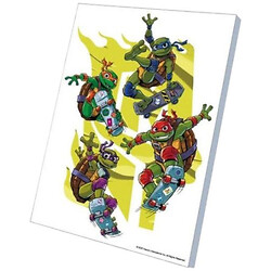 Картина по номерам 30х40 см "Черепашки Ниндзя: Кавабанга!", с деревянной подставкой, Qbee