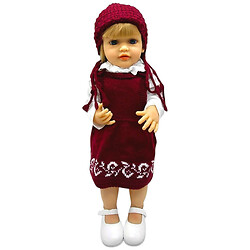 Лялька, висота: 50 см, гумова, імітація скляних очей, пустушка, пляшечка, памперс, капелюшок, взуття, Mic