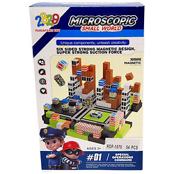 Магнитный конструктор "Small World", 54 дет