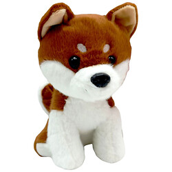 М'яка іграшка "Собака", 20 СМ, КОРИЧНЕВА З БІЛИМ, Копиця