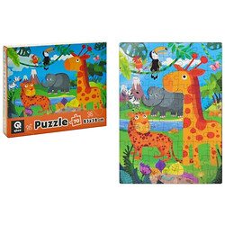 Пазлы "Зоодрузья", 70 элм., Qbee