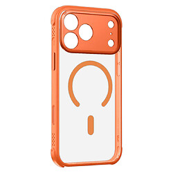 Чехол (накладка) Apple iPhone 17 Pro Max, Momax CaseFORM Air, MagSafe, Solar Orange, Прозрачный