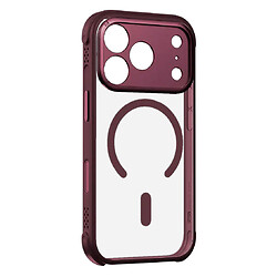 Чехол (накладка) Apple iPhone 17 Pro, Momax CaseFORM Air, MagSafe, Bordeaux Red, Прозрачный