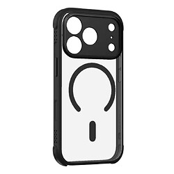 Чохол (накладка) Apple iPhone 17 Pro, Momax CaseFORM Air, MagSafe, Obsidian Black, Прозорий