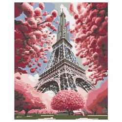 Алмазная мозаика "Париж в сакуре", 40х50 см, Origami