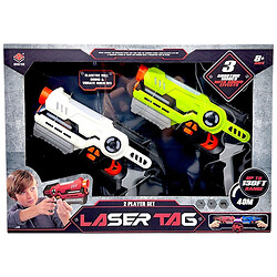 Бластеры, боевой набор 2в1, ЗЕЛЕНЫЙ+Белый, Shuoou