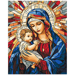 Картина по номерам "Матерь Божья с Младенцем", 40x50 см, Brushme