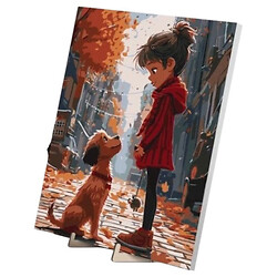 Картина за номерами "Вірний друг", з дерев'яною підставкою, 40х50 см, Qbee