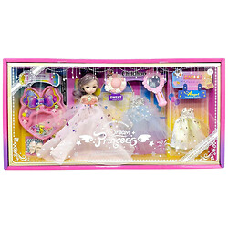 Кукла в коробке, в белом платье, Mic