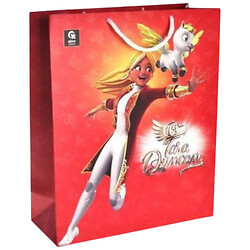 Пакет бумажный M "Тара Данкан", р.27x33x11 см, Qbee