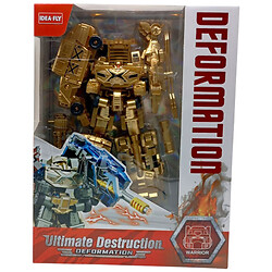 Трансформер висота 31 см, шарнірні кінцівки, 5 видів транспорту, пластикові колеса, в коробці, Idea-Fly