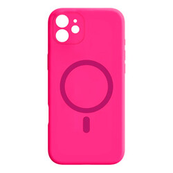 Чехол (накладка) Apple iPhone 11, Air Beats Wide Strip Full Camera, MagSafe, Hot Pink, Розовый
