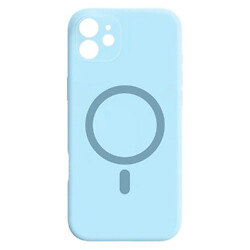 Чехол (накладка) Apple iPhone 12, Air Beats Wide Strip Full Camera, MagSafe, Синий