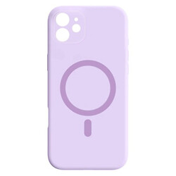 Чохол (накладка) Apple iPhone 12, Air Beats Wide Strip Full Camera, Light Purple, MagSafe, Фіолетовий