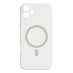 Чехол (накладка) Apple iPhone 12, Air Beats Wide Strip Full Camera, MagSafe, Белый