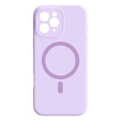 Чохол (накладка) Apple iPhone 12 Pro Max, Air Beats Wide Strip Full Camera, Light Purple, MagSafe, Фіолетовий