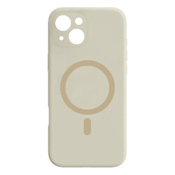 Чохол (накладка) Apple iPhone 15, Air Beats Wide Strip Full Camera, Antique White, MagSafe, Білий