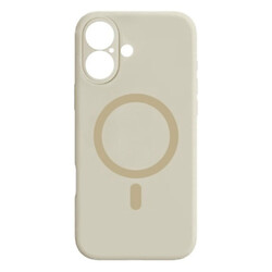 Чехол (накладка) Apple iPhone 16, Air Beats Wide Strip Full Camera, MagSafe, Antique White, Белый