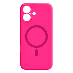 Чохол (накладка) Apple iPhone 16, Air Beats Wide Strip Full Camera, Hot Pink, MagSafe, Рожевий